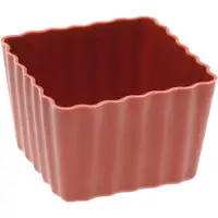 Sambonet Siliconen Bakvorm - - Cupcake vierkant mini - voor 6 stuks