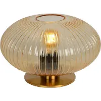 Lucide Tafellamp Virgil - Amber Glas - Diam. 30cm - E27 Fitting