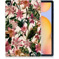 B2Ctelecom Samsung Galaxy Tab S6 Lite | S6 Lite (2022) Siliconen Hoesje Flowers