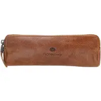 Hide & Stitches Leren Make Up / Pen Etui Porto Bruin