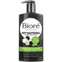 Bioré 4x Houtskool Diepe porie cleanser 200 ml