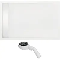 Beterbad Douchebak rechthoek zelfdragend easy tray 170x90x5 cm wit glans