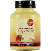Roter 4x Vitamine C 250 Mg Weerstand Framboos 75 Kauwtabletten