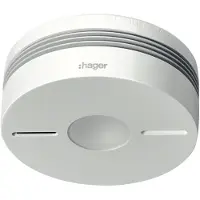 HAGER ELEKTRO Funk Dualmeldersysteem TG551A Komfort Q, infrarood alarmstop, wit