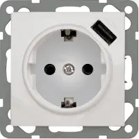 PEHA by Honeywell 317991 Wandcontactdoos met USB Inzetstuk Wit