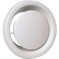 Itho Daalderop ITDA ventilatieventiel MLV, staal, wit, nom. diam aansl 160mm, rond