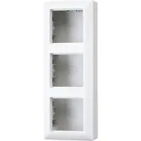 JUNG - Drievoudige opbouwdoos Alpine wit AS500