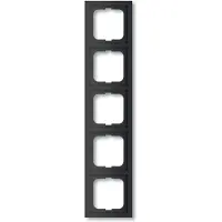Busch-Jaeger 2CKA001754A4423 Frame Frame 5-voudig Future lineair Zwart, Diepzwart (RAL 9005) 1 stuk(s)