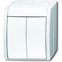 Busch-Jaeger 2601/5 W-54 Ocean (opbouw) Serieschakelaar spatwaterdicht Wit