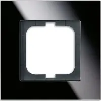 Busch-Jaeger BJ Carat frame 1721-825, enkelvoudig glas, zwart