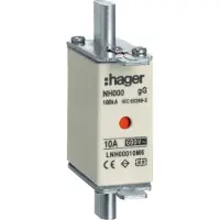 Hager smeltp (mes) Weber.fuses, DIN-grootte NH00, nom. (meet)str 80A