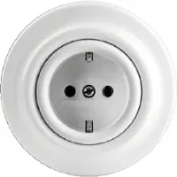 Busch-Jaeger BUSCH JAEGER 2011-0-6139 - CEE 7/3 - 2P+E - Wit - Porselein - 250 V - 16 A