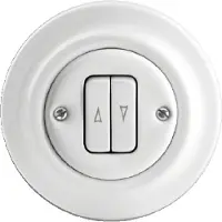 Busch-Jaeger 2CKA001413A1089 Jaloezie-knop Inzetstuk Decento Wit 1 stuk(s)