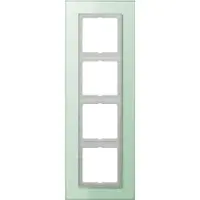 JUNG Montageframe 4f tra mt LS / LS PLUS glas LSP984GLAS