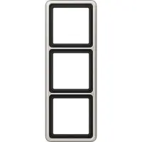 JUNG inbouwdoos, 3-voudig, aluminium geanodiseerd, CD 583 PT, platina, 1 stuk.