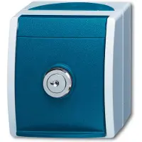 ABB 2CKA002083A0823 Geaard stopcontact Afsluitbaar IP44 Blauw-groen, Grijs-wit (RAL 7035)