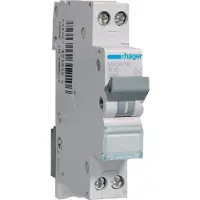 Hager HAG MKN516 Kleine automaat 1P+N 6kA B-karakteristiek 16A 1 module