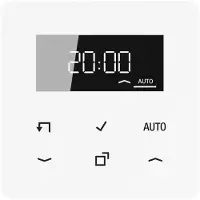 JUNG Timer Standaard met display, model CD1750DWW, in alpinweiß (alpenwit)