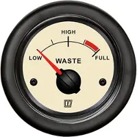 VETUS Sanitary Water Level Indicator 12-24v Zilver 52 mm