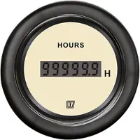 VETUS Hour Counter 12-24v Zilver 52 mm
