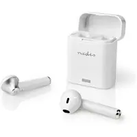 Nedis True Wireless Stereo in-ear Bluetooth earphones met microfoon en opbergcase - Micro USB / wit
