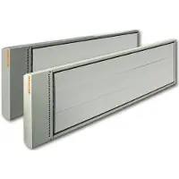 2Heat Infrarood magazijn, werkplaats, industriële verwarming Hoge-temperatuur stralingspanelen wit 3600 Watt