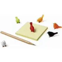 Qualy magnetjes Mini Sparrow - 6 stuks
