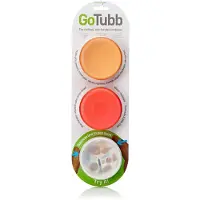 Human Gear GoTubb 3-Pack Medium Opbergdoosjes Clear/Red/Orange