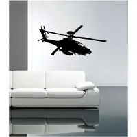 Coart By Artikel Coart Muursticker Helicopter - zwart velours - 83 x 87 cm