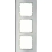 Berker BER B3 frame 10133904, drievoudig, aluminium/polarwit