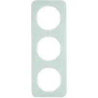 Berker Rahmen R.1, glas, kleur: polarwit, artikelnummer: 10132109, 3-voudig