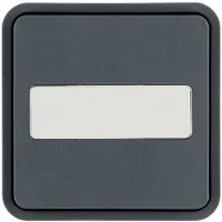 Berker 30763545, drukknop, grijs, kunststof, , 10 stuks