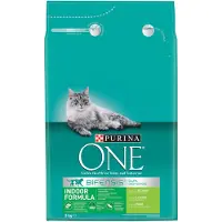 Purina One 4x Kattenvoer Droog Indoor Kalkoen 3 kg