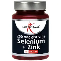 Lucovitaal 3x Selenium & Zink 200 mcg Gistvrij 45 tabletten