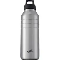 Esbit Majoris Waterfles - 1 Liter - Zilver - RVS Drinkfles - Lusdop