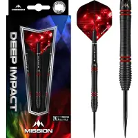 Mission Dartpijlen Deep Impact M5 Zwart - Rood Lengte barrel : 54 mm - Dikte barrel 7,10 mm