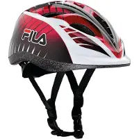 FILA Junior Helmet Rood - Wit - Zwart 47-51