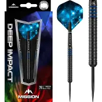 Mission Dartpijlen Deep Impact M1 Zwart - Blauw Lengte barrel: 50 mm - Dikte Barrel 7,20mm