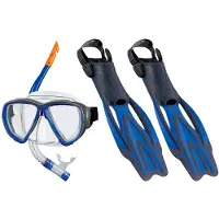 Beco Snorkelset Porto Dx 3.0 Unisex Blauw Maat 36-39