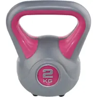 SVELTUS kettlebell fit roze/grijs 2 kg