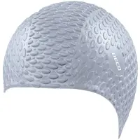 Beco badmuts bubbeltjes siliconen unisex zilver onze size