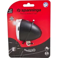 Spanninga Retro fietskoplamp - LED verlichting - Zwart - Waterbestendig - Inclusief batterijen