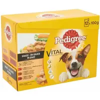 Pedigree 4x Adult Selection Maaltijdzakjes Multipack 12 x 100 gr