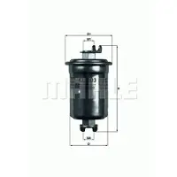 MAHLE ORIGINAL Brandstoffilter KL 203 Mahle voor o.a. GEO, SUZUKI, TOYOTA