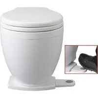 Jabsco Lite Flush Foot Switch Toilet 20a 12v Zilver 37.3 x 40.1 x 40.2 cm