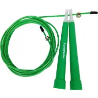 Tunturi Verstelbaar Speed Rope -Springtouw - Sport springtouw - Fitness springtouw - Groen - Incl. gratis fitness app
