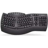 Perixx Periboard 612 draadloos ergonomisch toetsenbord (Bluetooth 4,0 + 2,4ghz, polssteun) - QWERTY/US