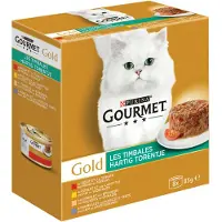 Gourmet 6x Gold Kattenvoer Nat Hartig Torentje 8 x 85 gr