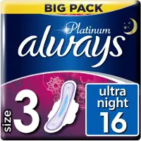 Always Maandverband Platinum Ultra Night 16 Stuks