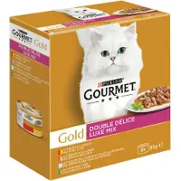 Gourmet 6x Gold Kattenvoer Nat Luxe Mix 8 x 85 gr